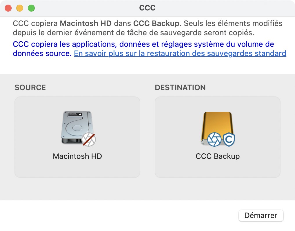 Mode simple et ses réglages basiques