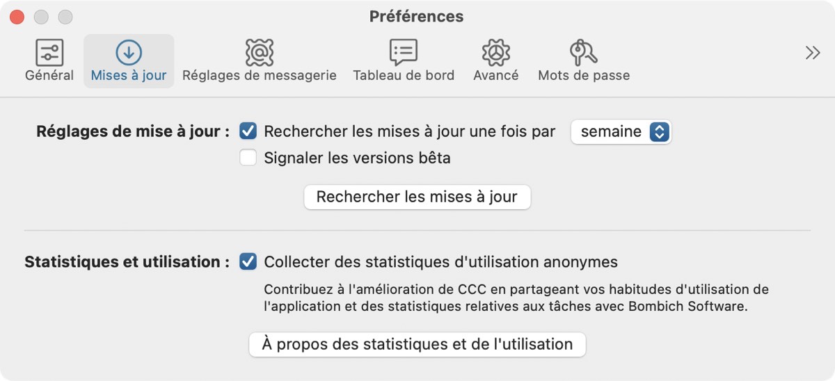 Choisissez Mise à jour logicielle