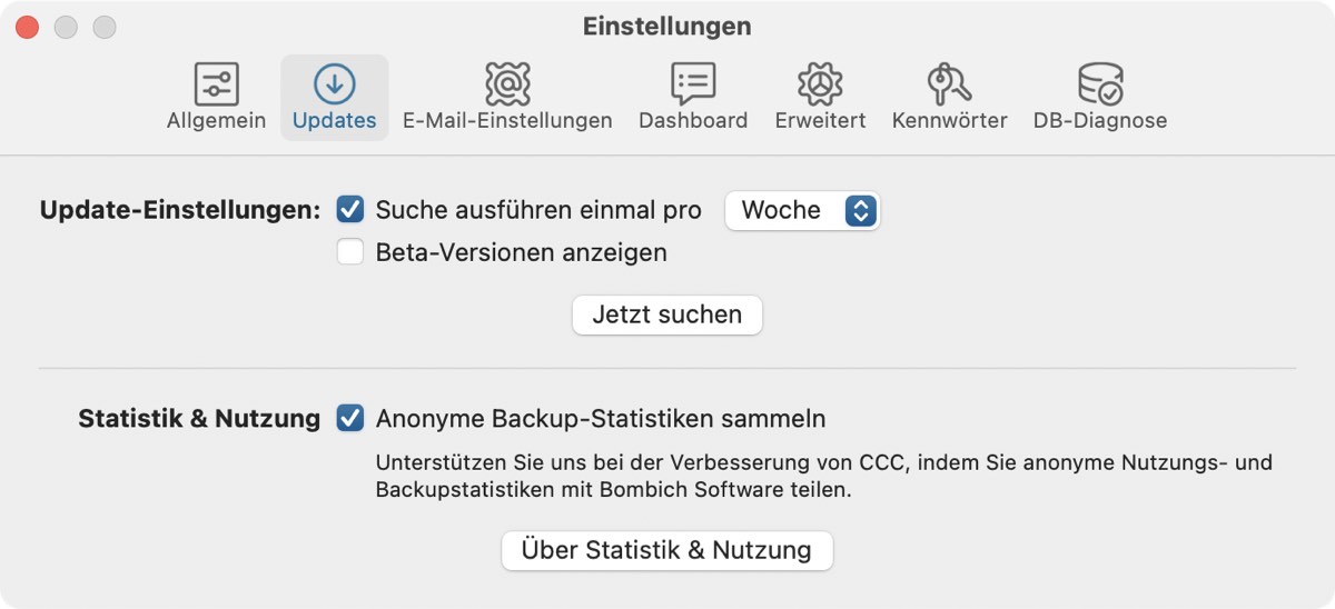Software-Aktualisierung wählen