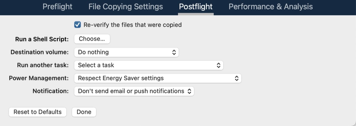 Advanced Settings