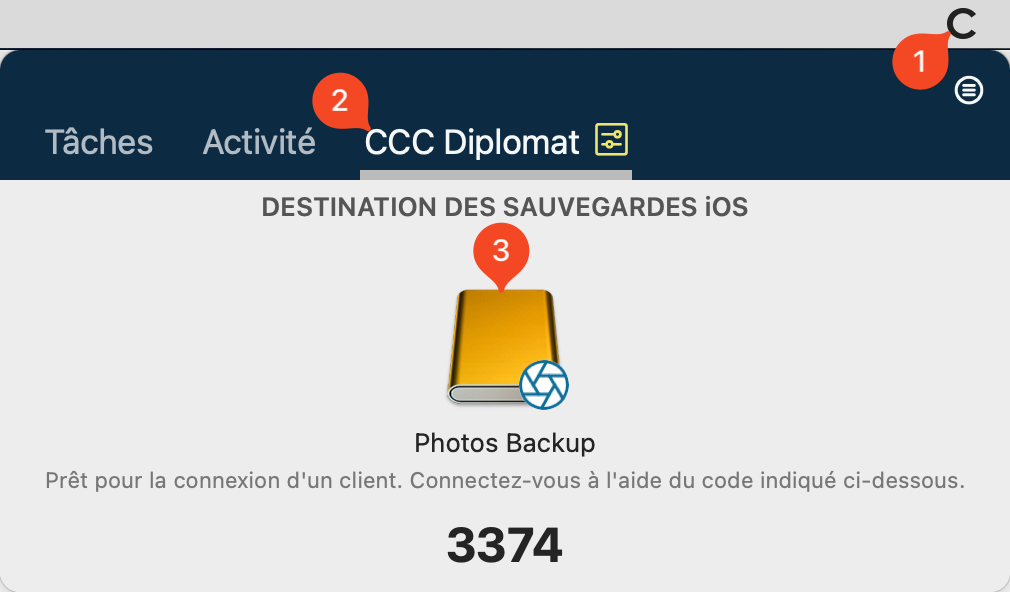 Tableau de bord CCC