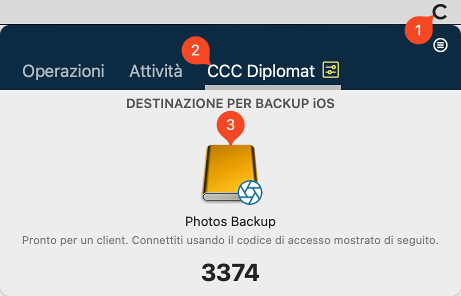 Dashboard di CCC