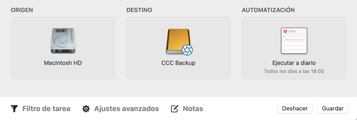 Guarde la tarea