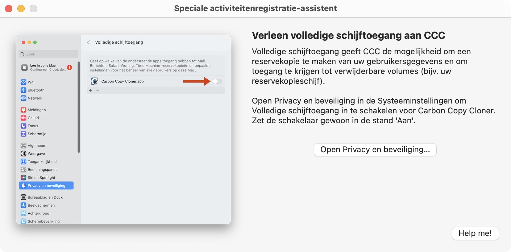 CCC-installatieassistent
