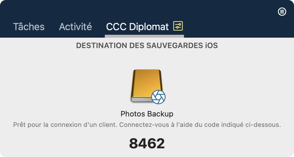 CCC Diplomat : créer des sauvegardes à partir d'appareils iOS