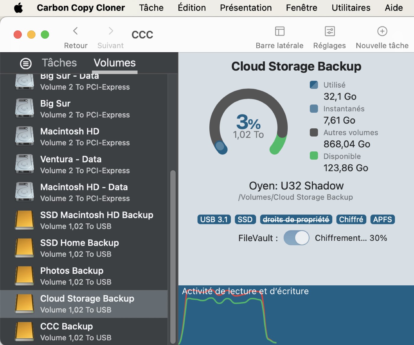 Nouvelle option d'interface utilisateur pour l'activation de FileVault
