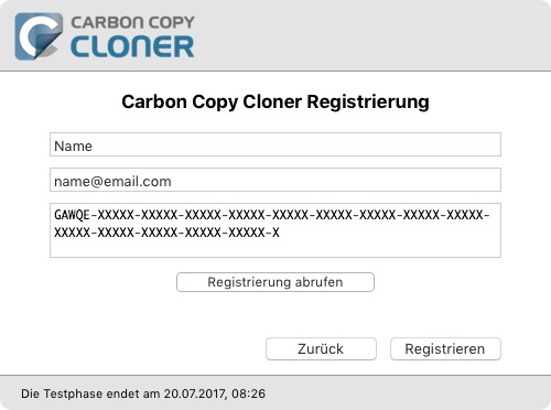 Korrekt eingegebener Schlüssel