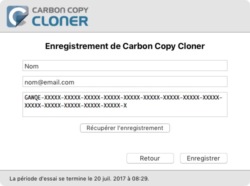 Code correctement saisi