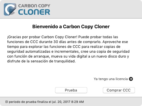 CCC no está registrado