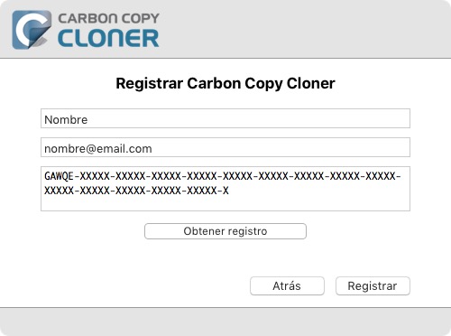 Datos introducidos correctamente