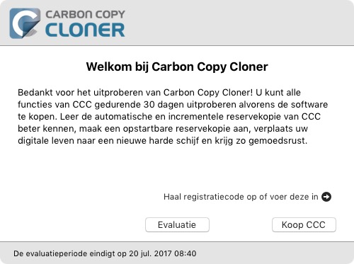 Niet-geregistreerde CCC
