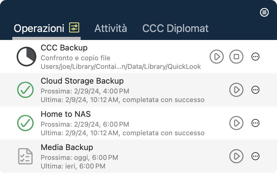 Controllo operazione