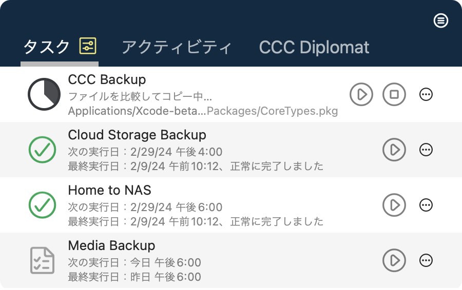 タスクコントロール