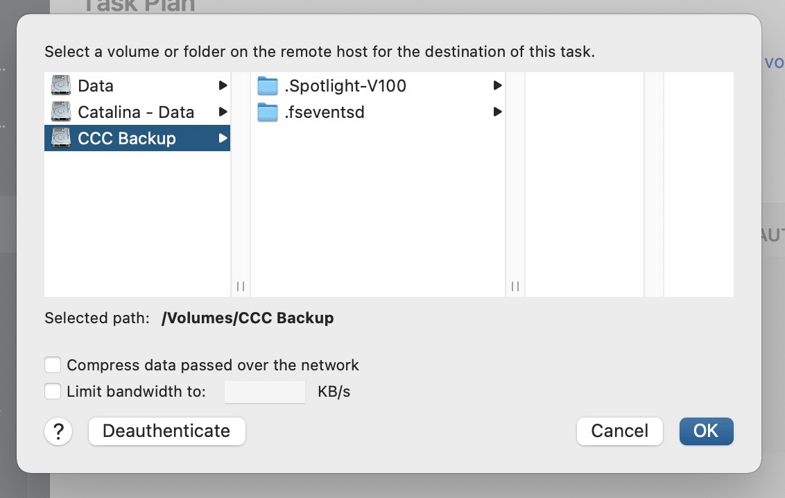 Connect to host