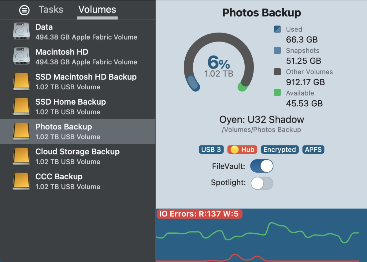 Disk showing IO errors