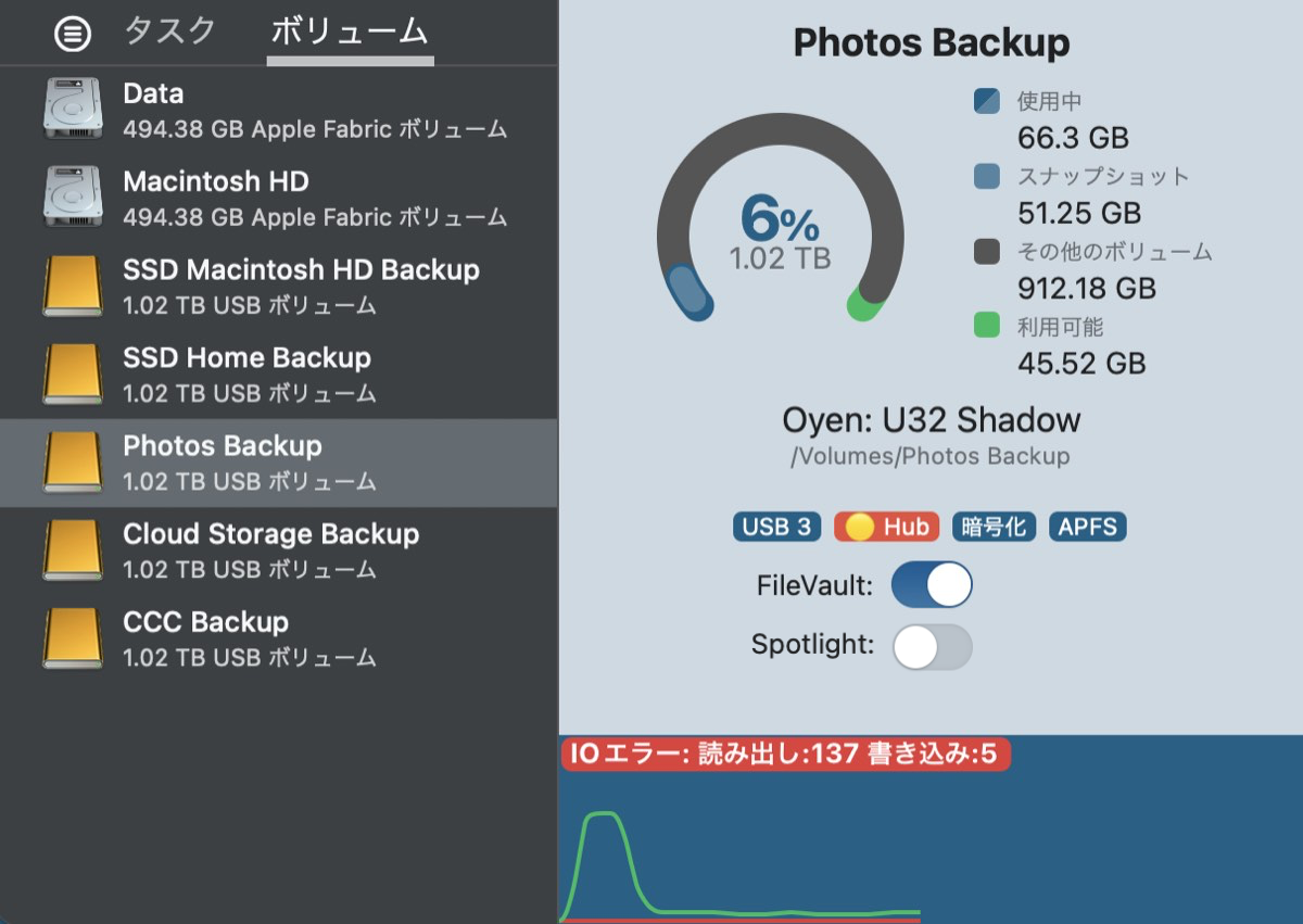 Disk showing IO errors